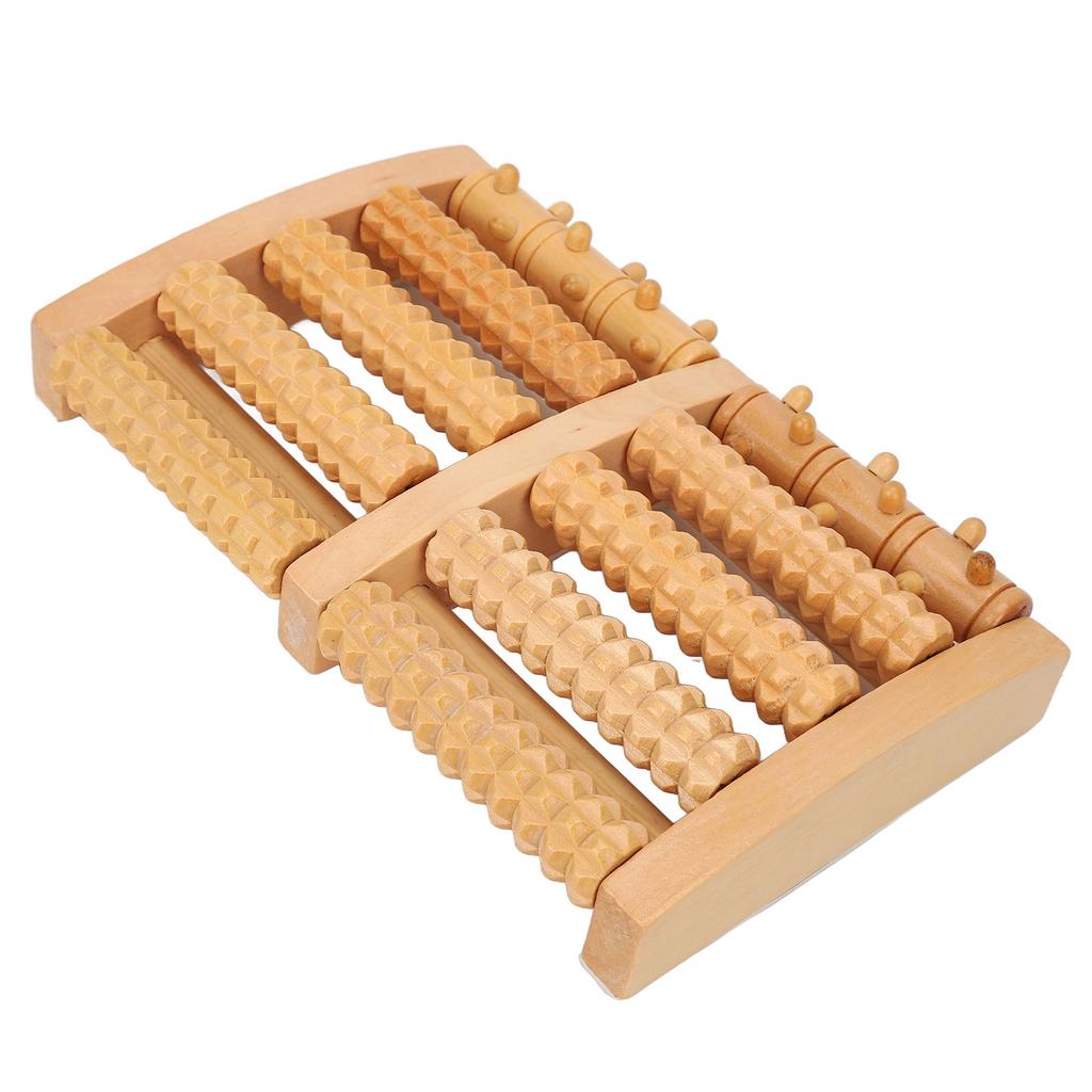 Fußmassage-Rolle Holz Stimulieren Akupunkturpunkte Korrosions- und Rissbeständig Füße Entspannen Massagegerät