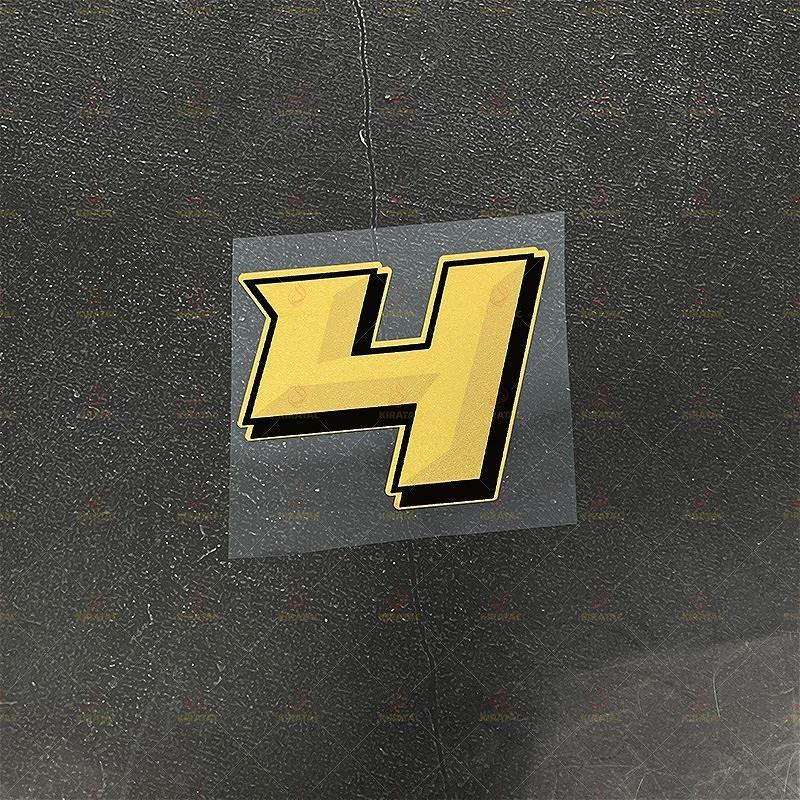 

1pc Gold Number Motorcyclestickers Waterproof for Motorcycle Fairing Helmet Fuel Tank Car Fuel Cap Scooter Universal Vinyl Decal S-High 5cm