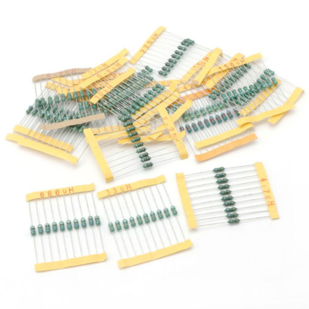200 Pieces/Set Professional Universal 1UH to 4.7MH Inductor Assortment Circuit Board Inductors Assorted Kit Accessories