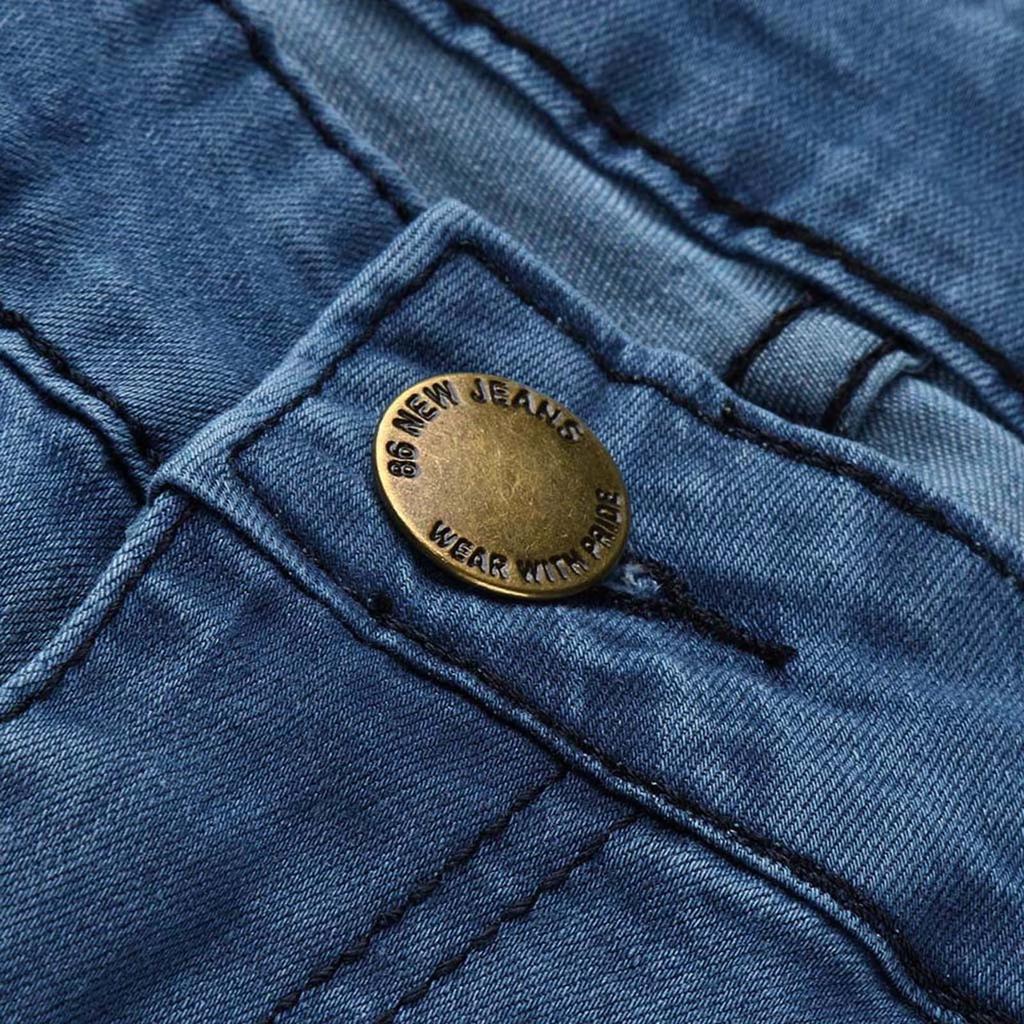 Pantalón de Denim para hombre Stretch agobiados arrancó Freyed Pocket Fit  Slim Jeans pantalones comprar a buen precio — entrega gratuita, reseñas  reales con fotos — Joom