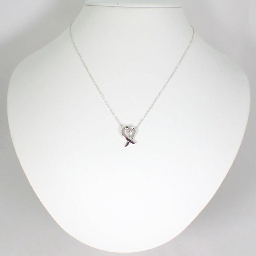 [Used] TIFFANY 925 Loving Heart Pendant/Necklace/g535-82