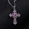 Faith Inspired Crosses Necklace Charm Pendant Made with Sturdy Alloy Adjustable Chain for Men and Women Daily Use