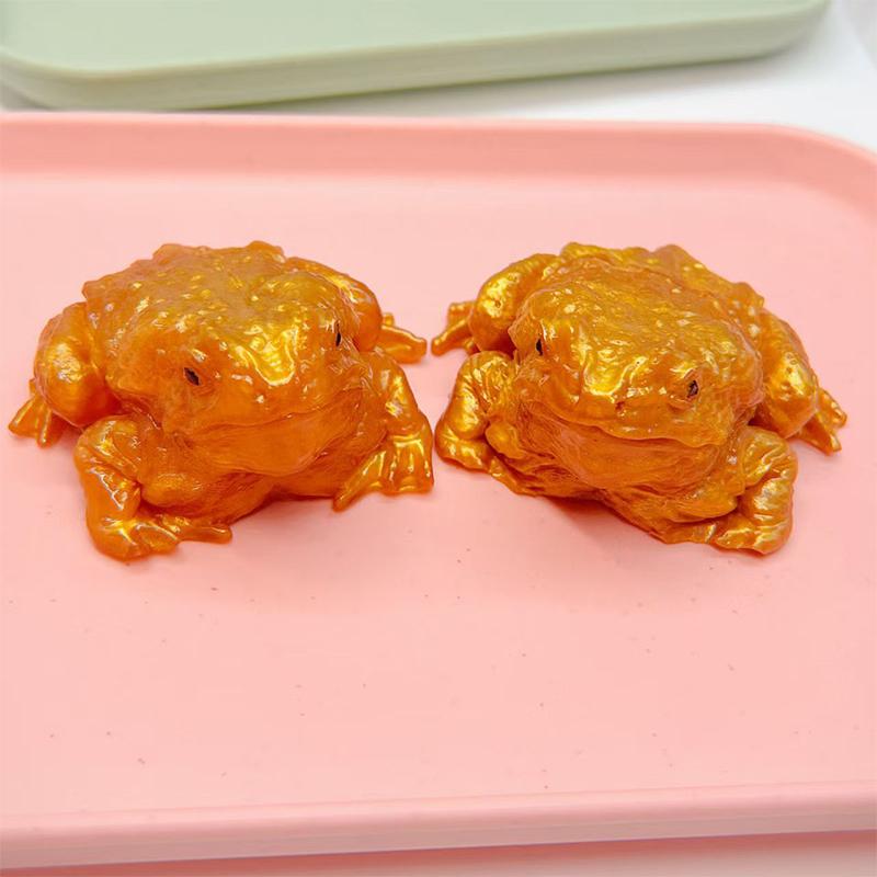 1/2Pcs Funny Toad Frog Squishy Toys Stress Relief Prank Toys For Kids Funny Meme Party Birthday Gifts Frog Squeezing Toy