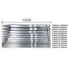 12Pcs Stainless Steel Crochet Hook 3.0mm-10mm Tunisian Knitting Needle Tunisian Afghan Knitting Hook Needle Set