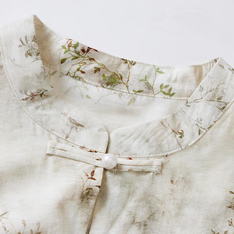 New Chinese Style Embroidered Summer Two-Piece Set