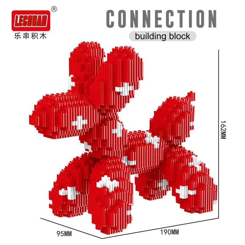 TOYLINX Home Decor Micro Building Blocks Balloon Dog DIY Model Assembly Toy Colorful Interlocking ABS Children's Toys