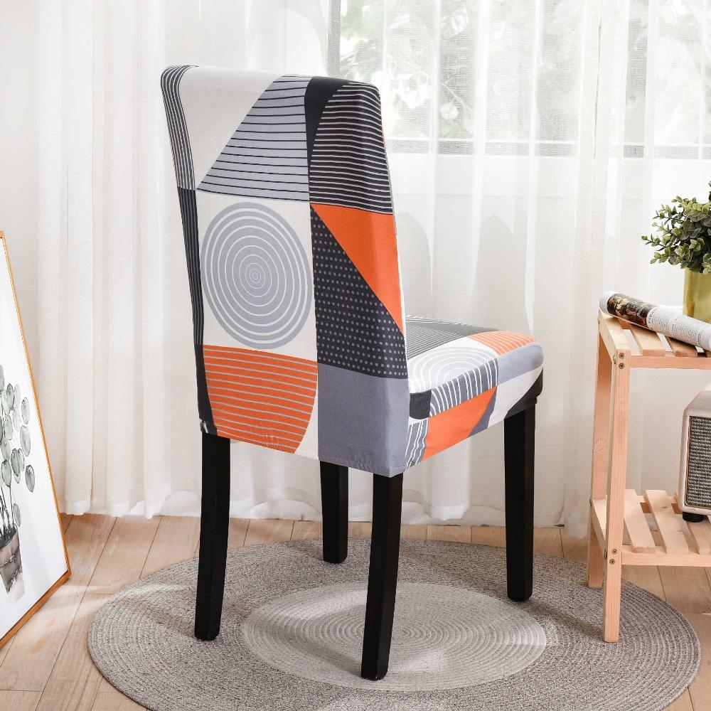 Universal Elastic Dining Chair Cover Full Coverage Stretch Fabric Slipcovers for Kitchen Study