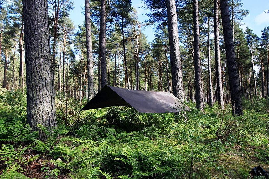 Tarp DD XL x lona versátil e leve com resistência à água de 3000mm 4,5m 3m, (Verde oliva) [Usado]
