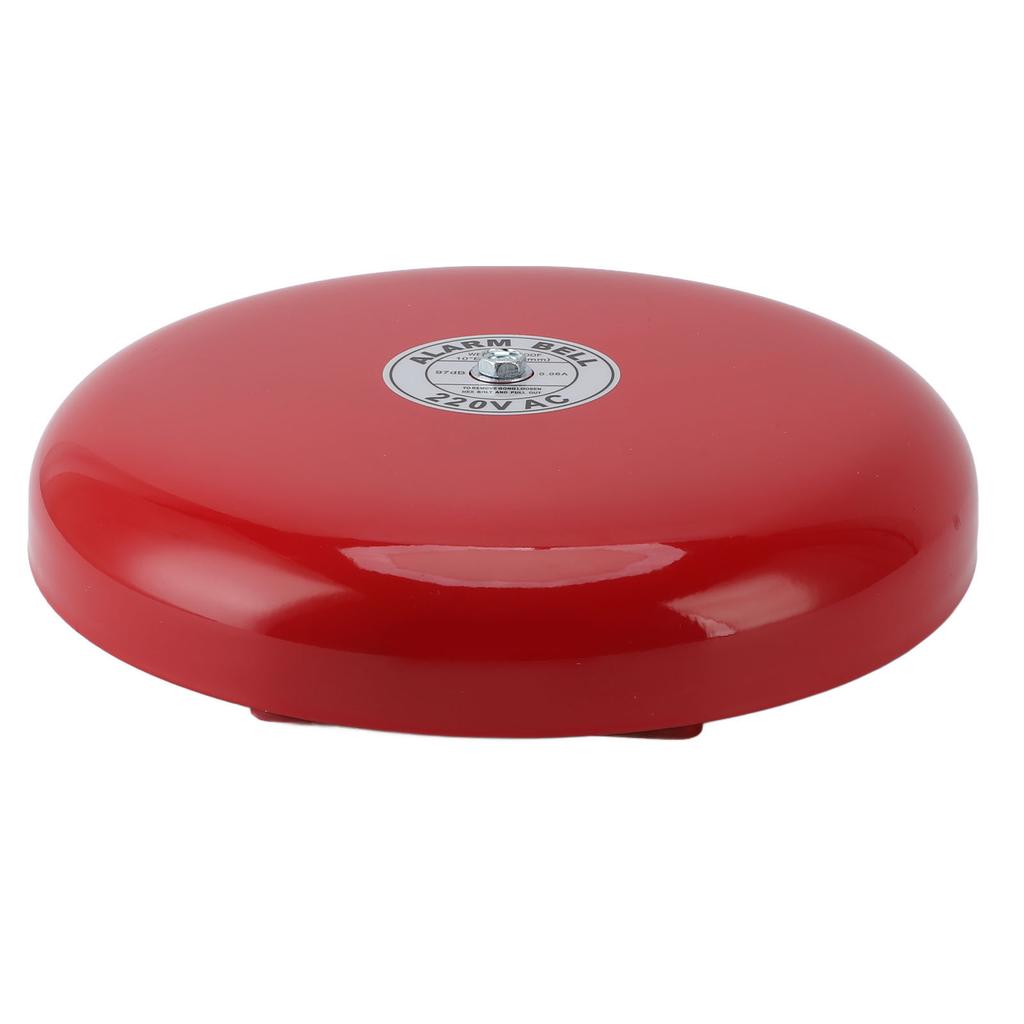 Fire Alarm Bell High Sensitivity Super Loud Sound Electric Round Alarm Bell for School Factory 220V