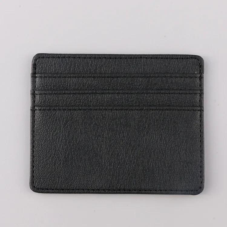 1 porte-cartes d'identité en cuir PU couleur bonbon, boîte pour cartes de crédit bancaires, étui mince à plusieurs fentes, portefeuille pour femmes et hommes, couverture de cartes de visite