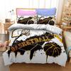 Fantastic Basketball Duvet Cover Set Uk Single Double King US Twin Full Queen King Bed Linen Set Basketball Cartoon Bedding Set