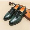 Large size new men's shoes casual leather shoes fashion British style foot shoes Korean version of trendy men's loafers