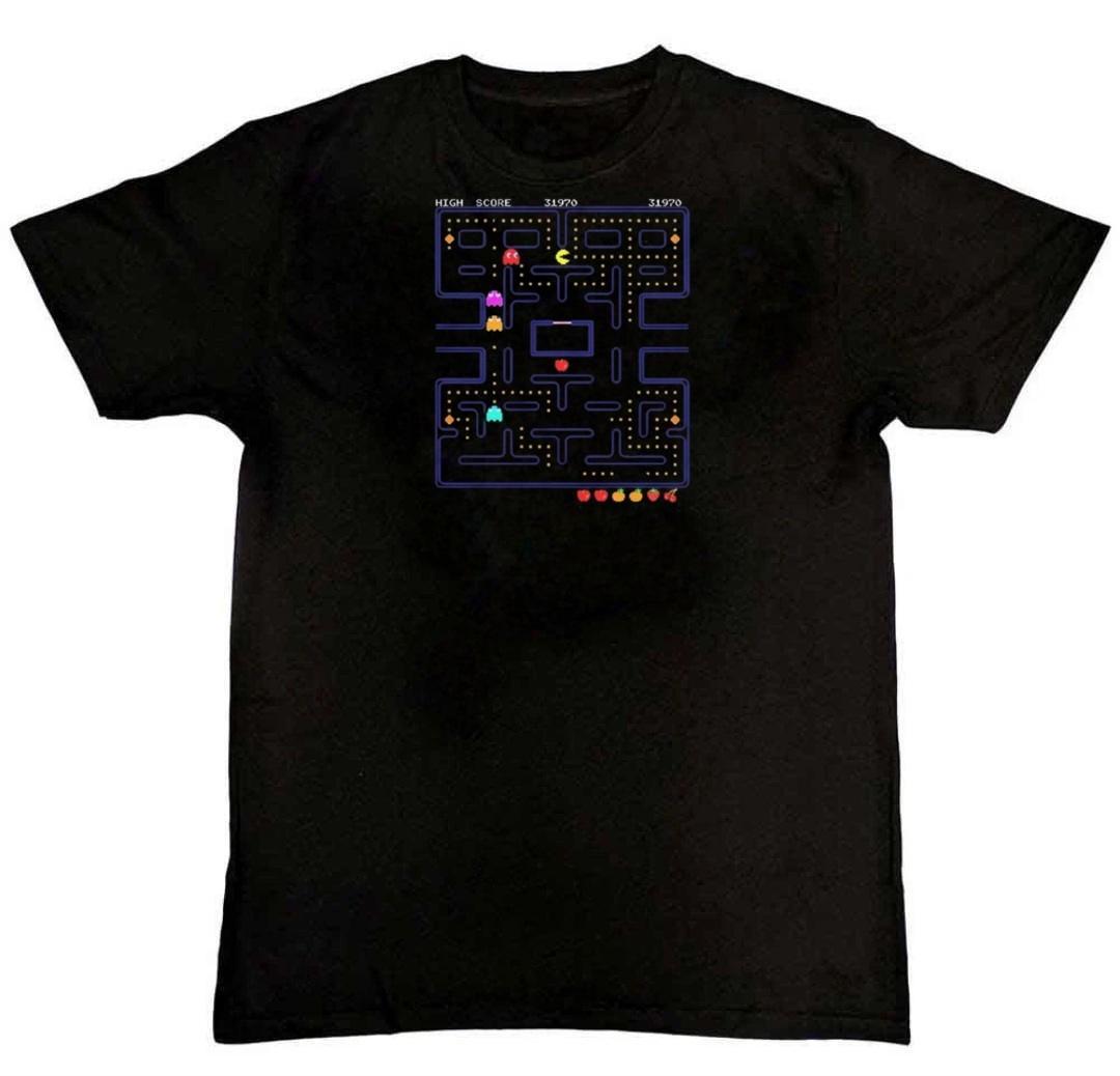 Retro Gaming Inspired By Pac-Man Graphic Print Mens T-Shirt XL