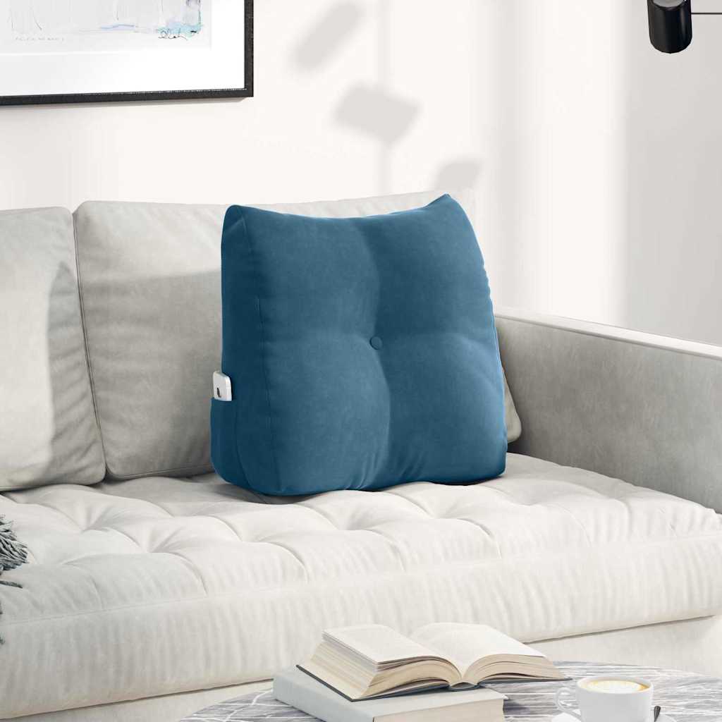 Back Cushion Blue 45 x 24 x 50 cm Velvet
