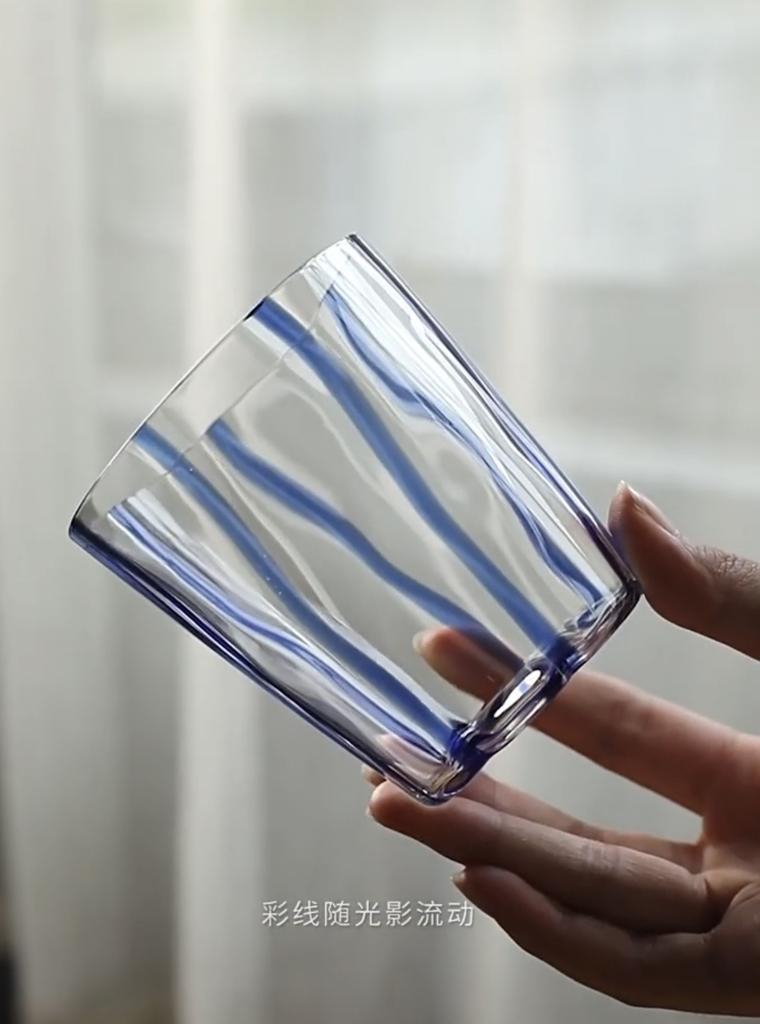 Colorful Brushed Heat-resistant Glass Cup Ins Style Creative Coffee Cup Retro Juice Cup Couple Home Water Cup