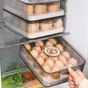 Food-Grade Refrigerator Storage Box Stackable Kitchen Organizer Fridge Egg Holder  Picnic