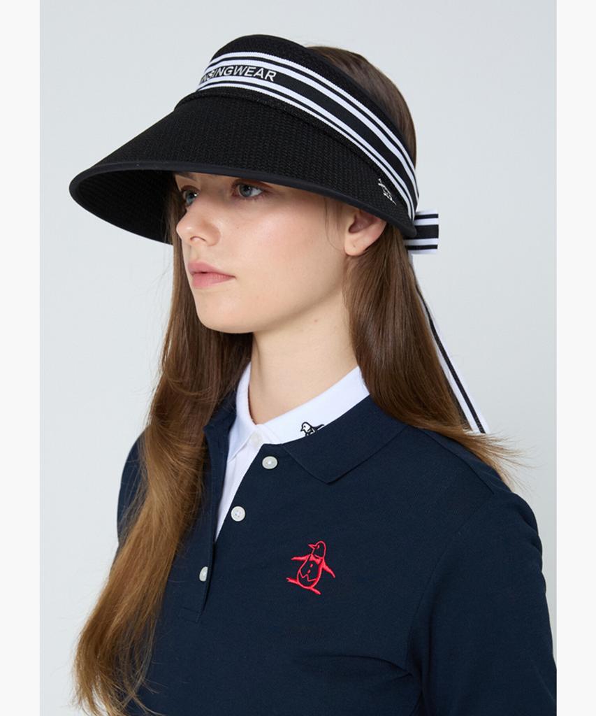Meonsingweeo Women'S Block Wide Visor Black Mr122Lcp22
