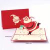 3D Christmas Blessing Card with Greeting Card Christmas Gift Accessories DIY Blessing Message Christmas Tree Card