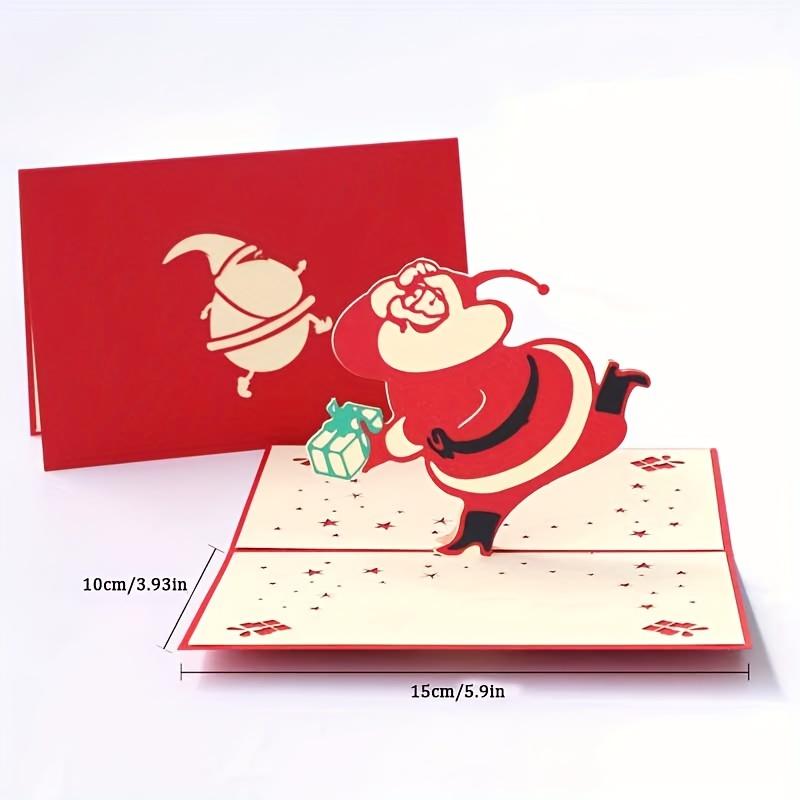 3D Christmas Blessing Card with Greeting Card Christmas Gift Accessories DIY Blessing Message Christmas Tree Card