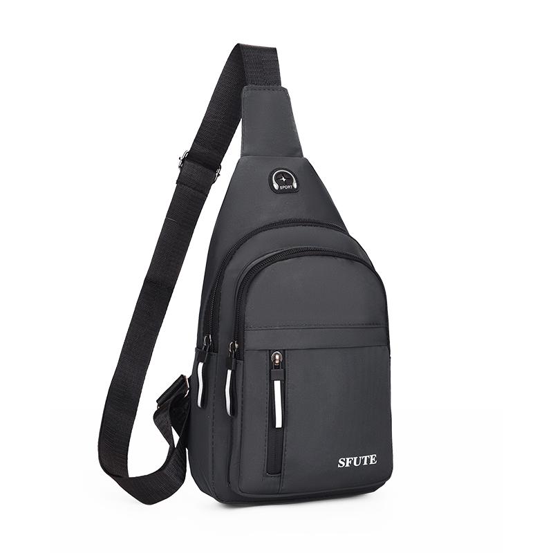 Men'S Chest Bag Multi-Functional Sling Bag Waterproof Crossbody Shoulder Bag Fashion Messenger Bag For Casual Sports Travel