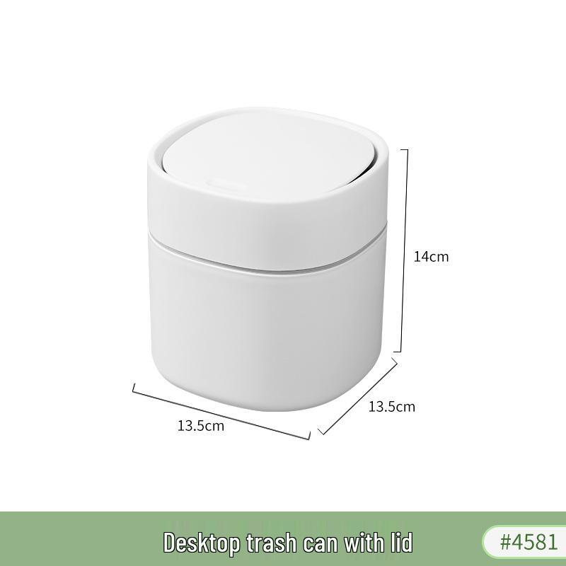 

Настольная мусорная корзина из рисового дерева, нажимного типа, для дома, офиса, автомобиля - Корзина для макулатуры и контейнер для хранения