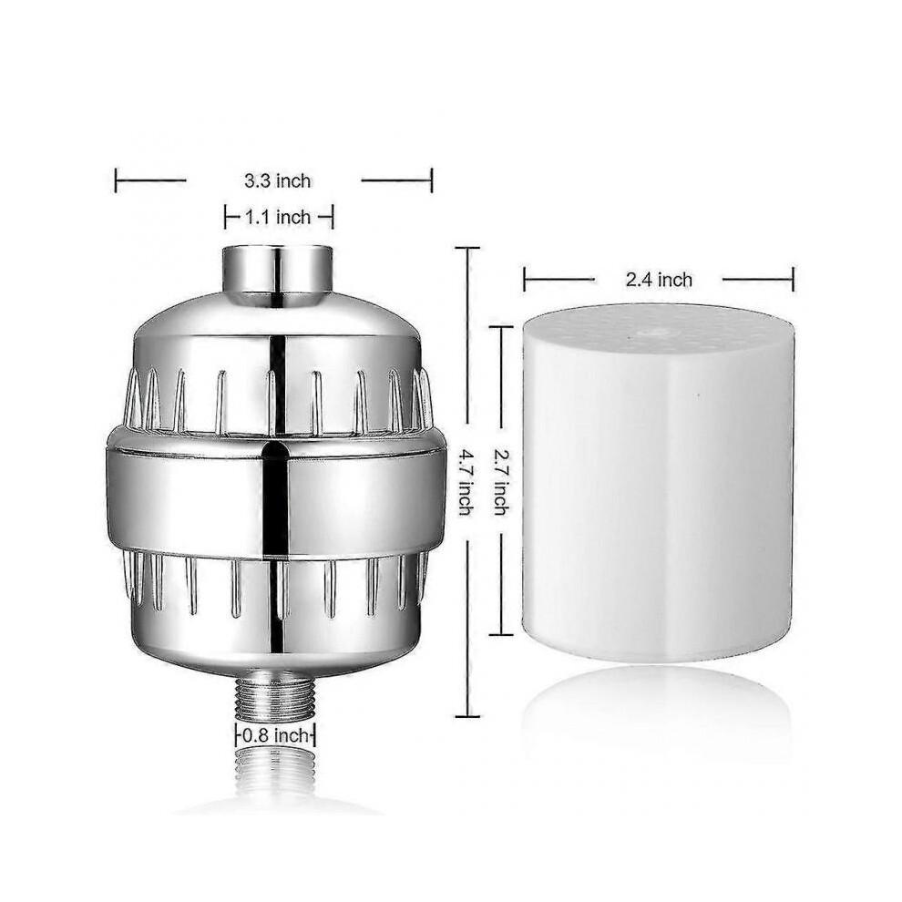 15 Stage Shower Filter Shower Water Filter Universal Replaceable Shower Head Water Purifier Hard Water Filter less