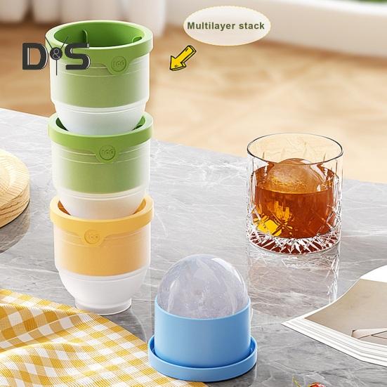 3 ks Forma na ledový hokej Velké formy na ledové koule Snadné vyjímání Výrobník ledových kostek na whisky, koktejly, kávu, ovocné příchutě