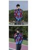 Men's Retro College-Style Diamond Check Cardigan - Autumn/Winter Casual Knit Sweater for Couples.
