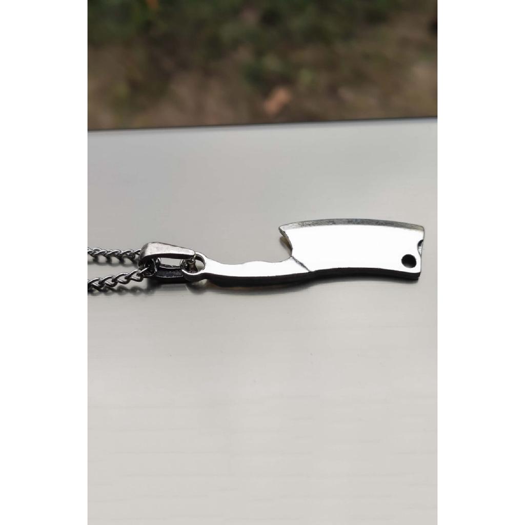 Masterchef Ax Cleaver Silver Color Cook Necklace