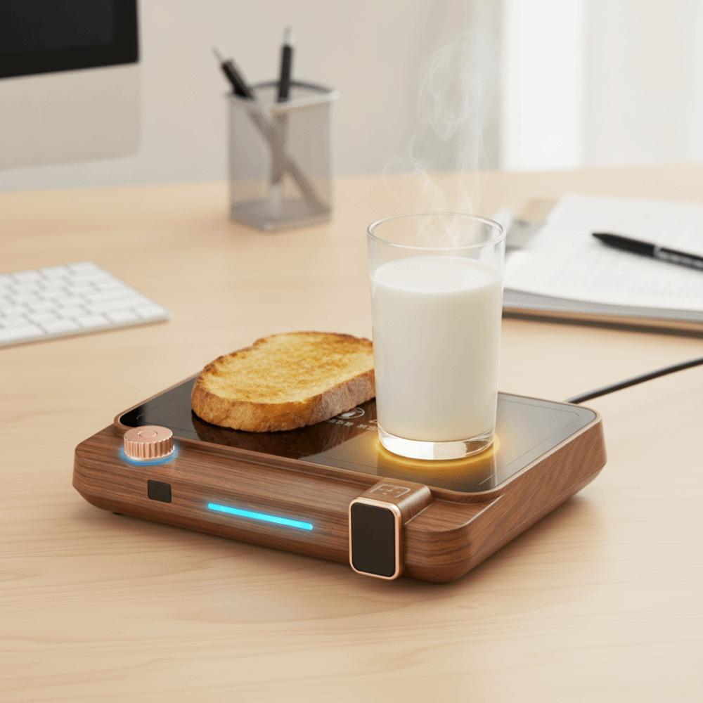 Temperature Display Mug Warmer Adjustable Temperature Food Heating Plate Cup Heater Milk