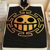One Piece Character Print Flannel Blanket,High Quality Comfortable for All Seasons,Home Decor,Warmth and Comfort,Perfect for Christmas Gifts