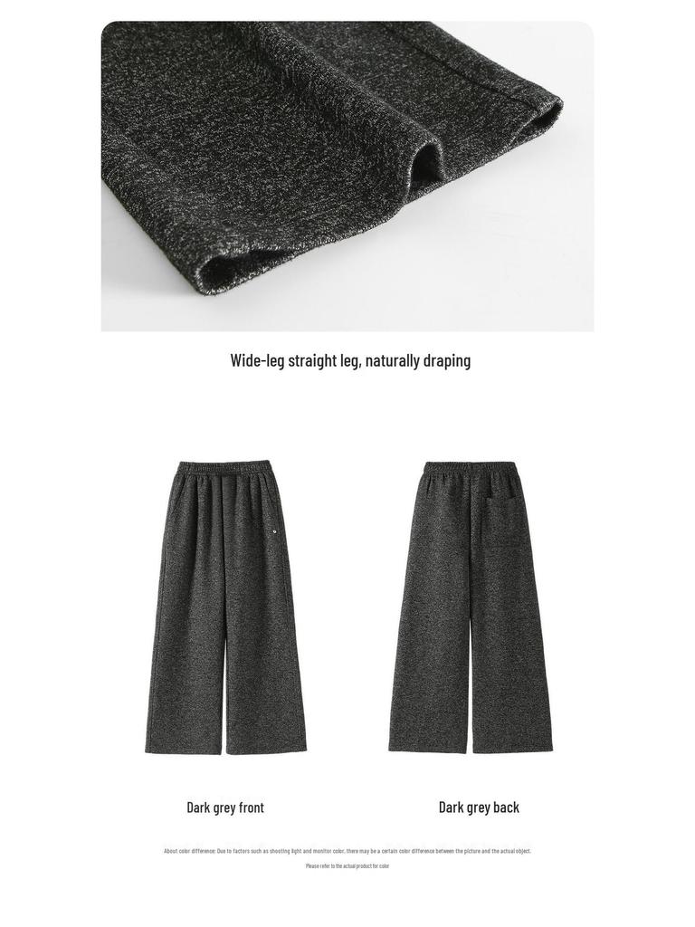 Tao Town Mädchen Strickhose mit weitem Bein - Stilvolle Frühling- und Herbst-Freizeitkleidung für Kinder