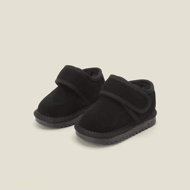 Winter Step-Ahead Velvet-Lined Baby & Toddler Snow Boots - Solid Color, Short Style for Boys & Girls