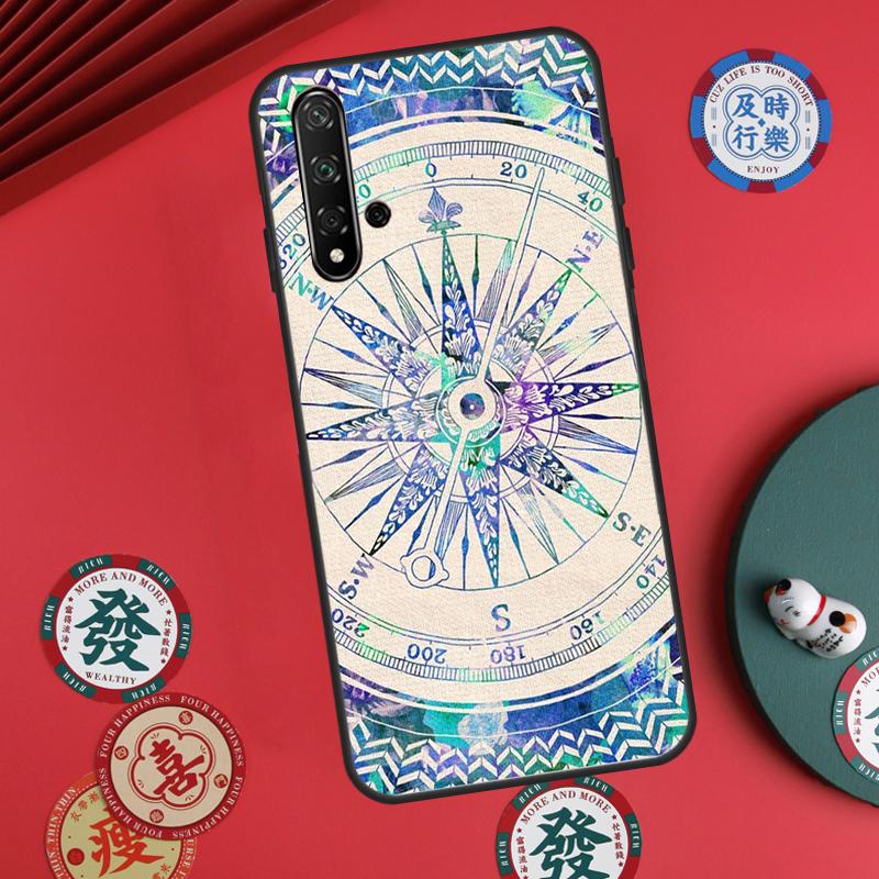 Compass For Huawei Nova 5T 9 10 SE 7i 8i 11i 12i Y73 Y72 Y61 Y91 Y60 Y70 Y90 P20 P30 P40 Lite Case