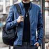 Autumn Men's Leather Jacket New Trendy Leather Jacket Men's Locomotive Clothing Handsome Spring and Autumn Models