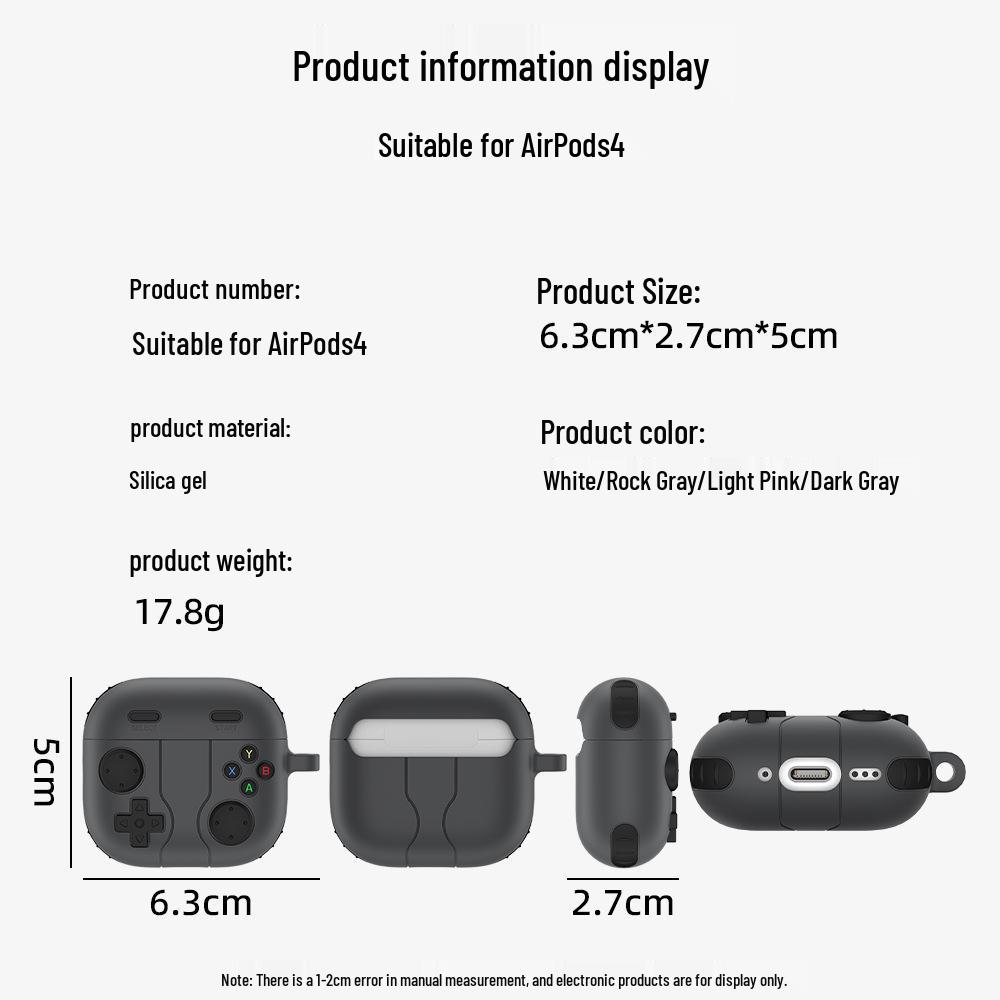 Custodia protettiva morbida per AirPods Pro 2ª e 3ª generazione Design Console di Gioco