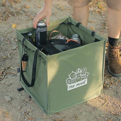 Outdoor Multifunctional Storage Bag Folding Canvas Handbag Camping Hiking Garbage Bin Large