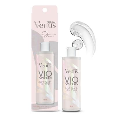 Gillette VIO Hair & Skin 2 In 1 Cleanser + Shave Gel 190mL