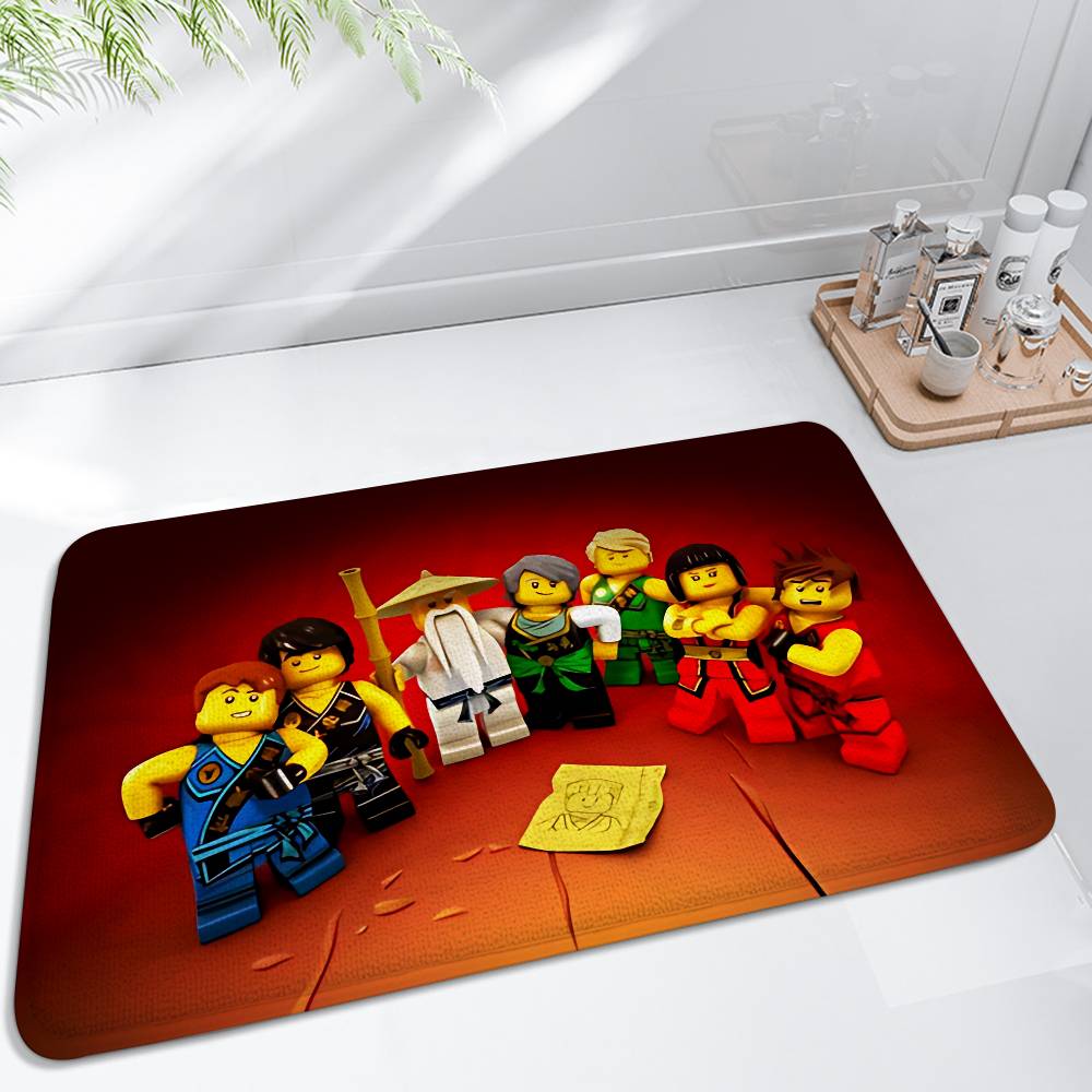 Cartoons-r-Ninjagos-cool Floor Mats Carpet For Living Room Decor Lounge Area Anti-slip Foot Mat Entrance Doormat