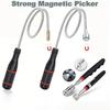 Herramienta de Recogida Magnética Flexible Recogedor de Serpiente Flexible Barra de Succión Flexible para Localizar Objetos Caídos Alcanzar Desagües de Fregadero Recoger