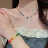 Choker Bead Necklace Collarbone Chain Beach Necklace Fashion Colorful Necklace  Beach