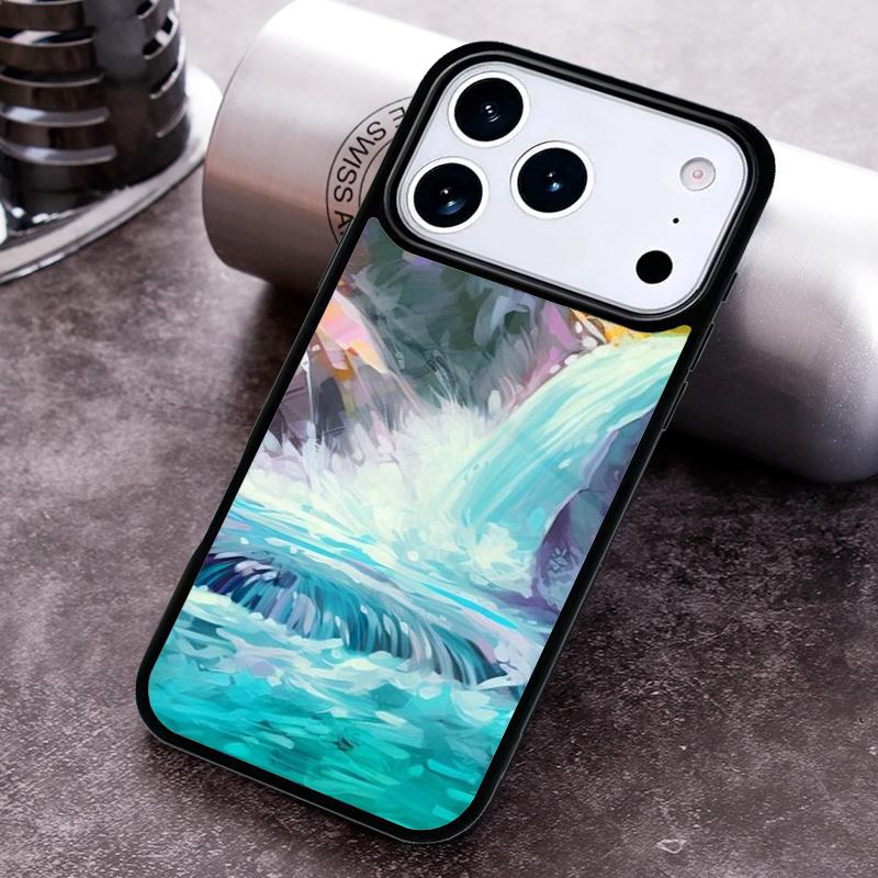 

Waterfall Natural Beauty Trees Phone Case For iPhone 17,16e,15,14,13,12,11,Mini,Pro,MAX soft Silicone Cover iPhone 14