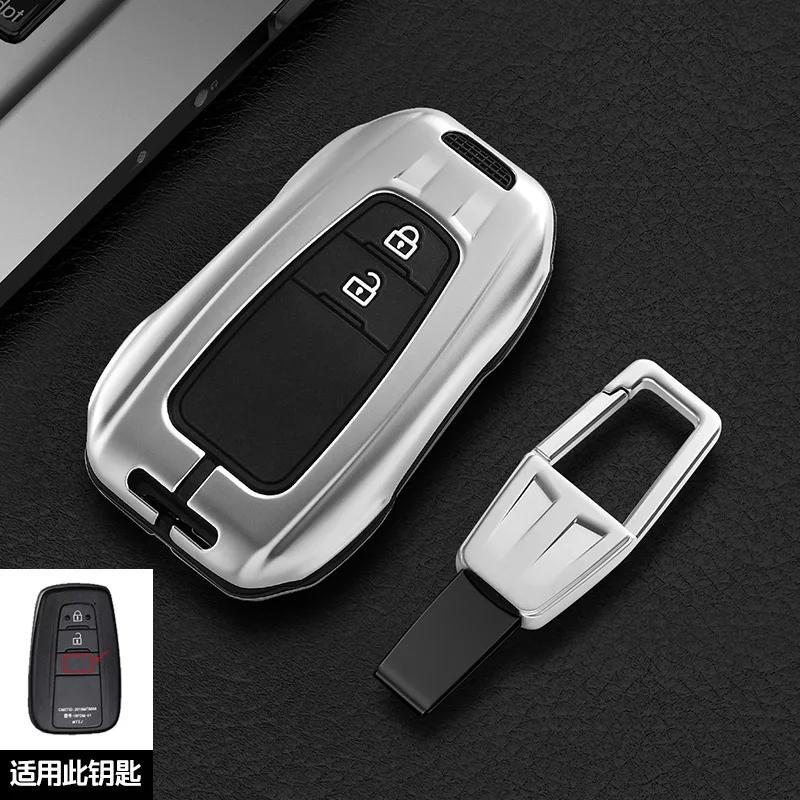 Car Key Case Cover Shell For Toyota Hilux Fortuner Land Cruiser Camry Coralla Crown RAV4 Highland CHR C-HR Fob Accessories