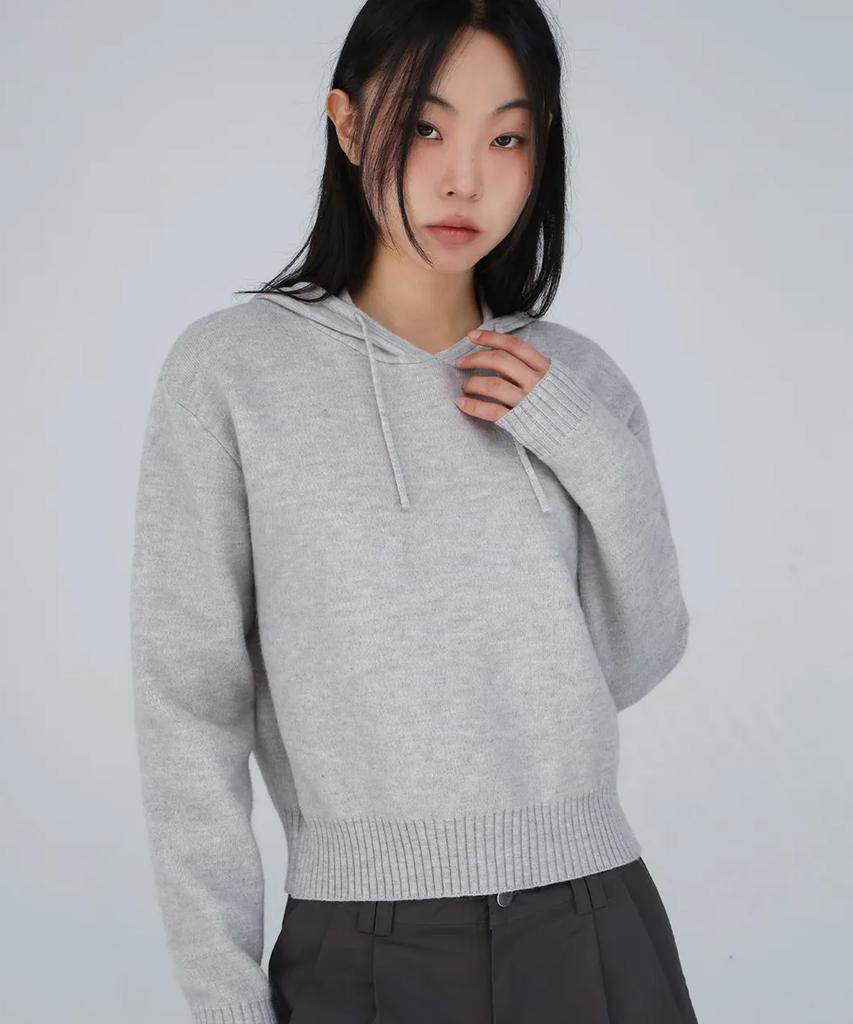 CHICKS Caden Hoodie Knit Grey