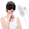 Maschere per gli occhi Maschera per gli occhi riscaldata tramite USB Riutilizzabile Seta Vapore Massaggiatore Dormire
