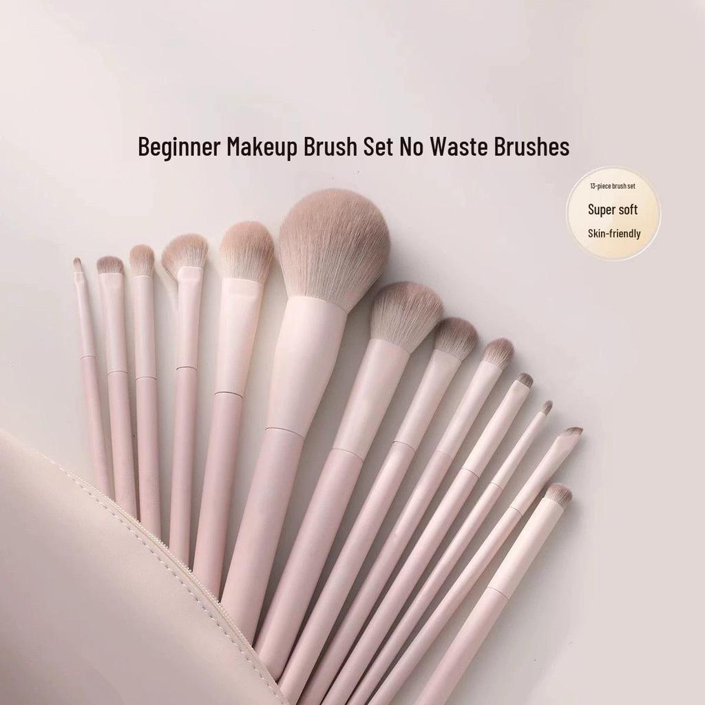 Set di pennelli da trucco professionali per principianti: Pennelli Ombretto, Blush, Contour per Aspiranti Truccatori.