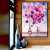 5D DIY Diamond Painting Girl Balloon Cross Stitch Full Diamond Scenery Diamond Embroidery