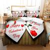 Valentine's Day Bedding Set 3D Printed Duvet Cover Set for Boys Teens Bedroom Single Double Full Queen King Size