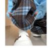 Women's Woolen Plaid Wide-Leg High Waist Pants - Plus Velvet Thick Warm Casual Sweatpants for Autumn/Winter.