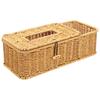 Multifunctional Tissue Box Woven Design Desktop Organizer For Home Bathroom Office Napkin Holder Storage Container